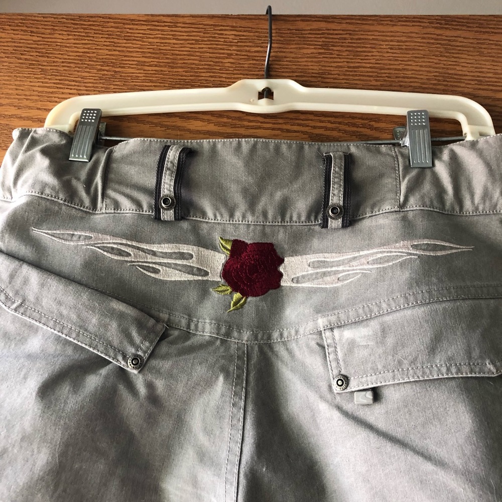 Chic Gray Wide Leg Women's Pants